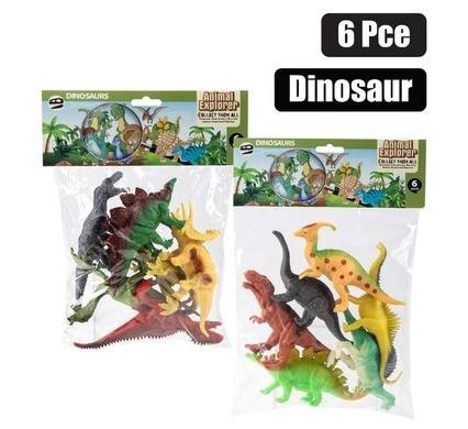 Animals dinosaur 6pc asstd 15cm