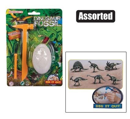 Edu excavation dinosaur fossil kit asstd