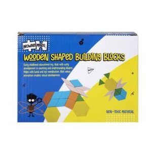 Edu wood shape building blocks 60 pc