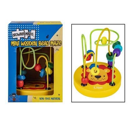 Edu wood mini bead maze