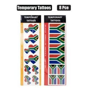 Sticker tattoo body temp sa flag 8pc