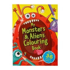 Book colouring monsters & aliens