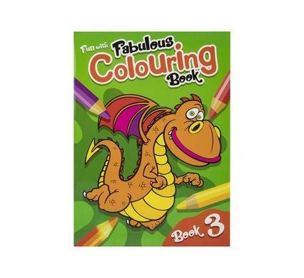 Book colouring fun with fabulous 3