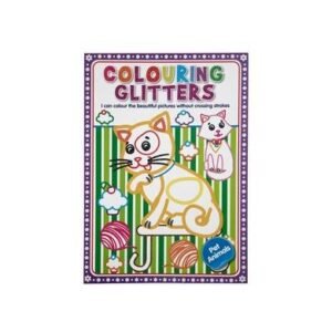 Book colouring glitter pets