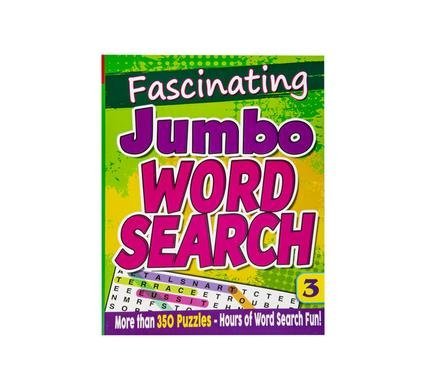 Book puzzle fascinating jumbo wordsearch
