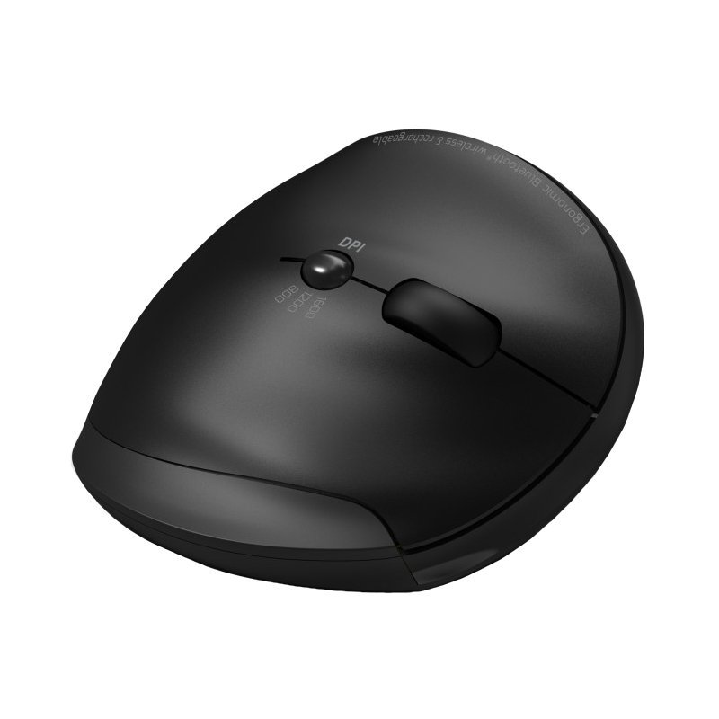 Port Connect Wireless Rechargeable Ergonoc Mouse Bluetooth
- Black - Image 3