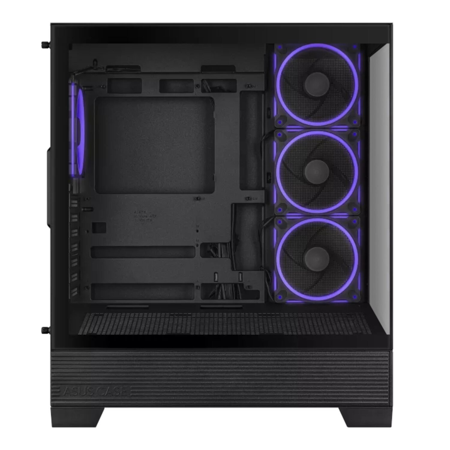 Asus A31 PLUS Mid Tower ATX Chassis - Black - Image 5