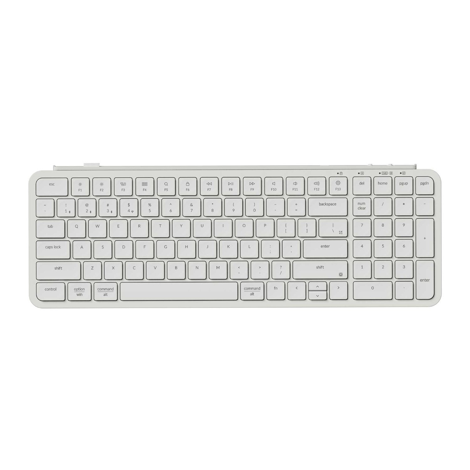 Keychron B2 Pro Ultra-Slim 96% Wireless Keyboard - Ivory White