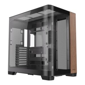 Antec C8 Curved Wood E-ATX | ATX | Micro-ATX | ITX Dual Chamber Gaming Chassis – Black