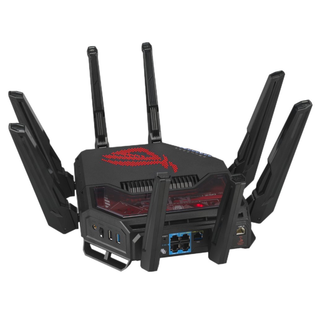 ASUS ROG Rapture BE19000 Wi-Fi 7 Tri-Band Gaming Router with Dual 10G Ports - Image 4