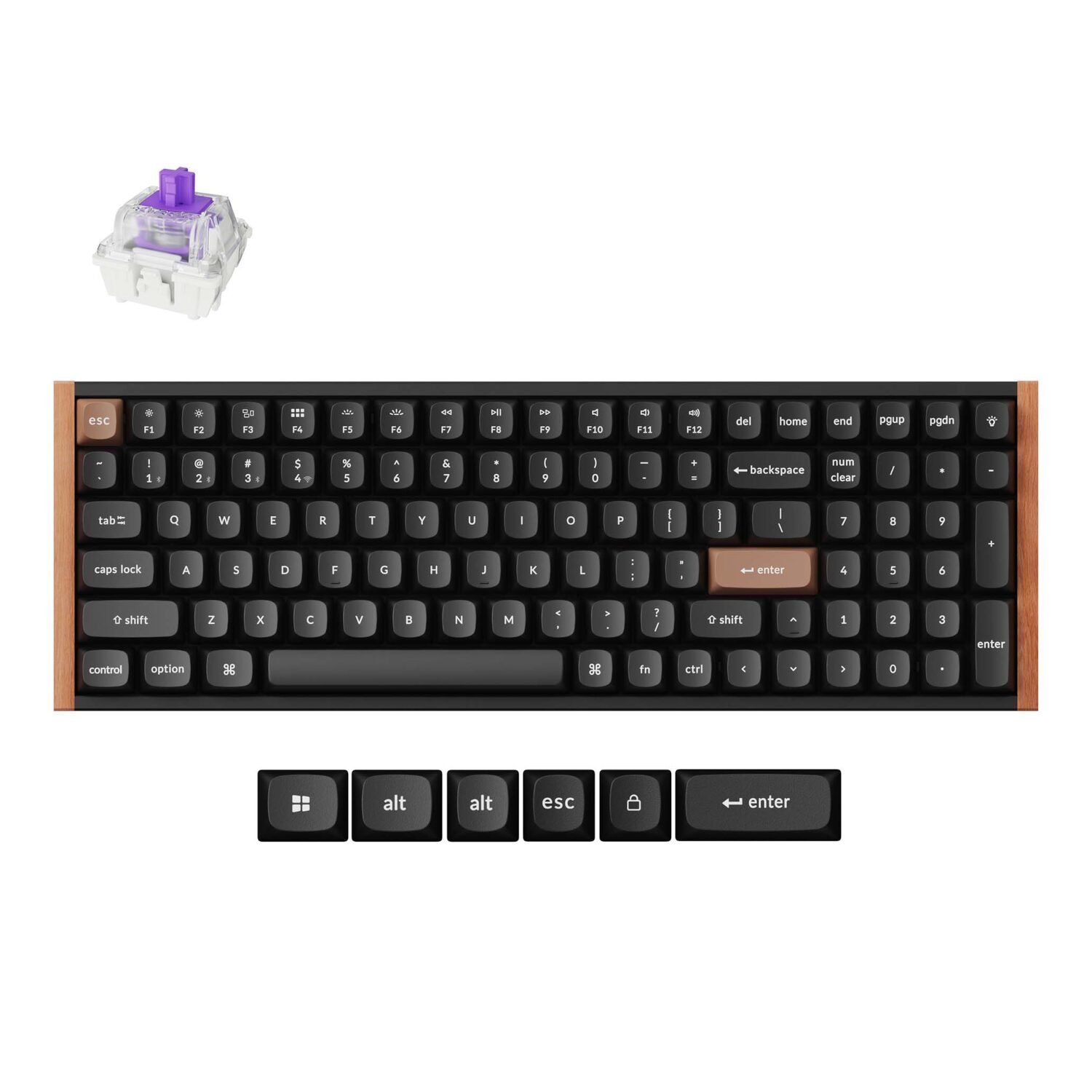 Keychron K4 HE Wireless Magnetic Switch Mechanical Keyboard (96% Layout, Gateron Hall Effect Switches)