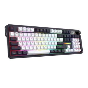 Redragon K762WB-RGB-PRO LCD Full-size Gasket Mechanical Keyboard – Black