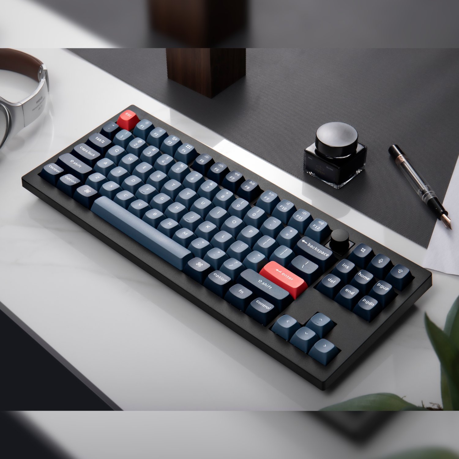 Keychron V3 Max QMK/VIA 80% Wireless Custom Mechanical Keyboard (Red ...